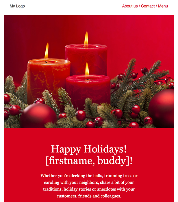 Christmas free newsletter template 