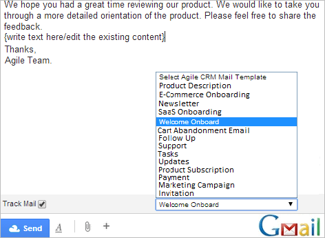 email templates in crm chrome extension