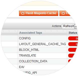 Flush Magento Cache