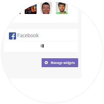 Locate facebook Widget