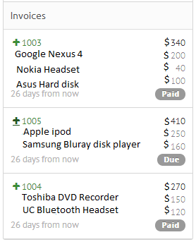 Invoice History