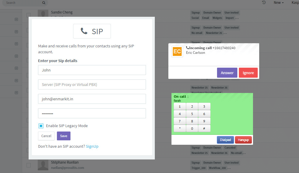 VoIP Integrations for CRM