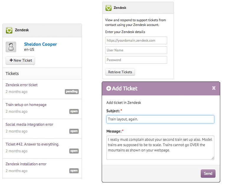 Zendesk Integration Agile Crm